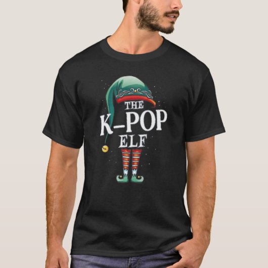 T-shirt K Pop Elf Noël Groupe Noël Jeu de Noël (Devant)