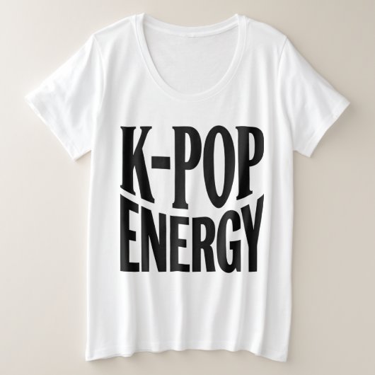 T-shirt K-POP Energy Bold Statement (Design devant)
