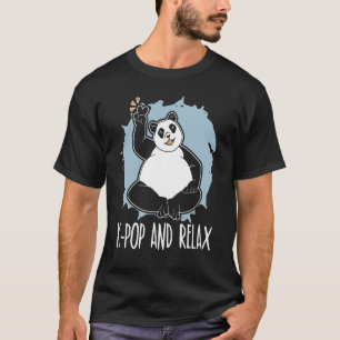 T-shirt K Pop Et Relax Panda Pop Coréen Musique South Kore