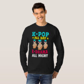 T-shirt K- Pop & K-Drama Shirt K-Pop All Day K- Drama All (Devant entier)