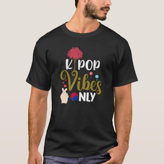 T-shirt K-Pop parce que nous aimons l'ambiance (Devant)