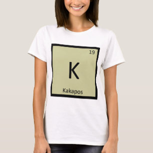 T-shirt K - Tableau périodique de chimie de l'élément Kaka
