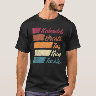 T-shirt Kabaddi Indian Sports Kabaddi Balise de la respira