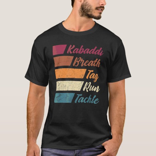 T-shirt Kabaddi Indian Sports Kabaddi Balise de la respira (Devant)