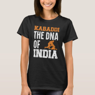 T-shirt Kabaddi L'ADN De L'Inde Sport D'équipe Indien Raid