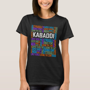 T-shirt Kabaddi Mots pour le joueur d'amour Kabaddi Sport 