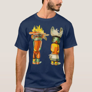 T-shirt KACHINA AMÉRICAINE DOLLS abstrait 2 Ventilateurs