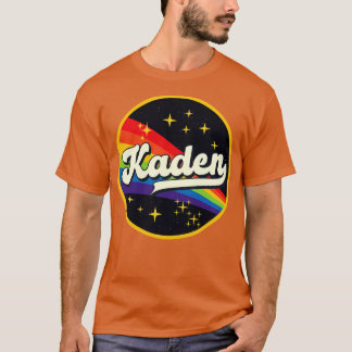 T-shirt Kaden Arc-En-Ciel Dans L'Espace Style Vintage