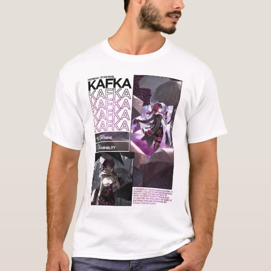 T-shirt Kafka Character Info - Honkai Star Rail (Devant)