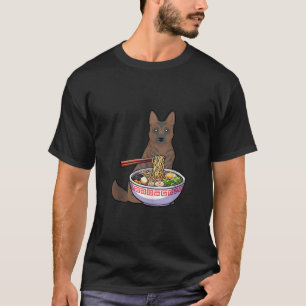 T-shirt Kai Ken Manger Ramen japonais nouilles mignonnes A