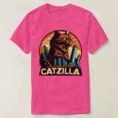 T-shirt Kaiju Chat Monster Catzilla 8 (Design devant)