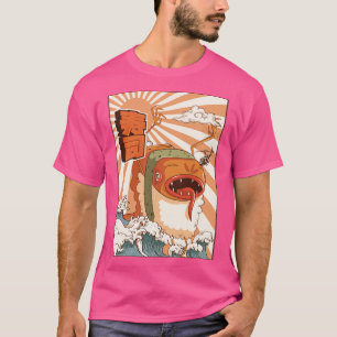 T-shirt Kaiju Sushi Japonais Monster Cadeau1