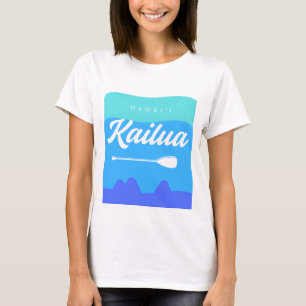 T-shirt Kailua Hawaii Surf Design avec Mokes Island