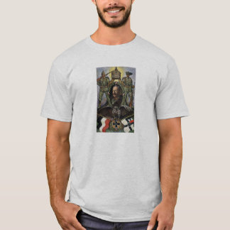 T-shirt Kaiser Wilhelm Ii - carte postale allemande de