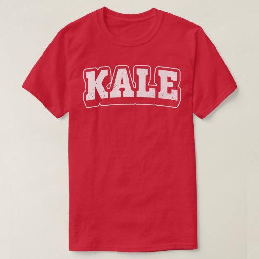T-shirt Kale Distressed Powered Par Légume Funny Vegetaria (Design devant)