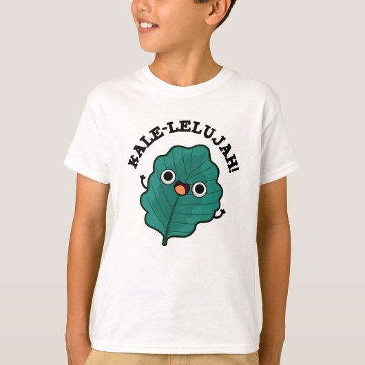 T-shirt Kale-lelujah Funny Veggie Kale Pun (Devant)