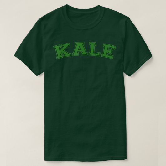 T-shirt Kale Vegetarian Vegan  Eat Kale Tee  (Design devant)
