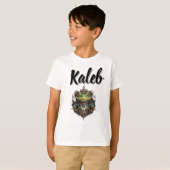 T-shirt Kaleb Nom Avec Grenouille Steampunk, (Devant entier)