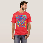 T-shirt Kaleidoscope Abstrait (Devant entier)