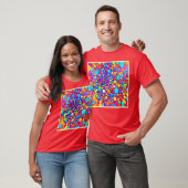 T-shirt Kaleidoscope Abstrait (Unisexe)