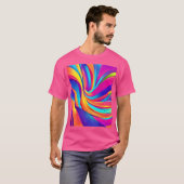 T-shirt Kaleidoscope Abstrait Burst (Devant entier)