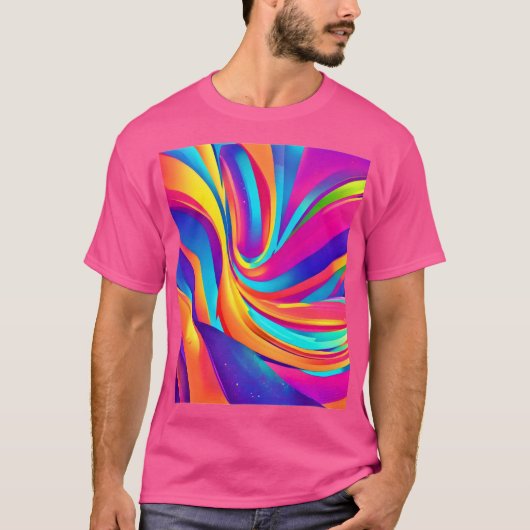 T-shirt Kaleidoscope Abstrait Burst (Devant)