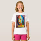 T-shirt Kaleidoscope Cubiste : Extravaganz de Picasso 3D (Devant entier)