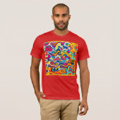 T-shirt Kaleidoscope des couleurs (Devant entier)