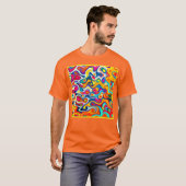 T-shirt Kaleidoscope des couleurs (Devant entier)