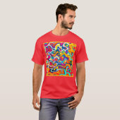 T-shirt Kaleidoscope des couleurs (Devant entier)