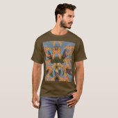 T-shirt Kaleidoscope Giraffe Mandala : Safari Art Abstrait (Devant entier)