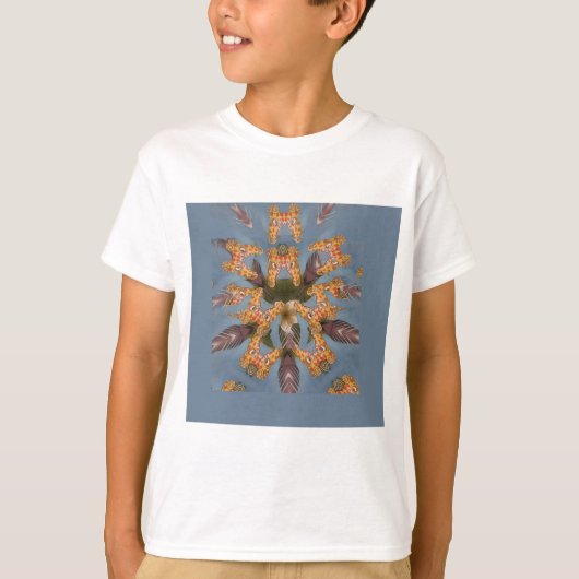 T-shirt Kaleidoscope Giraffe Mandala : Safari Art Abstrait (Devant)
