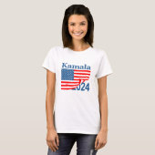 T-shirt Kamala 2024 Révélation du drapeau plié Harris Prés (Devant entier)