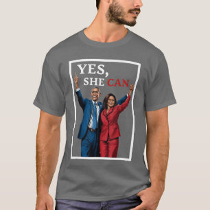 T-shirt Kamala et Barack Obama soutiennent l'élection 2024