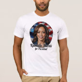 T-shirt Kamala Harris 2024 Étoiles et rayures (Devant)