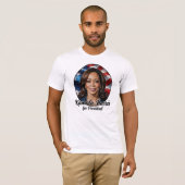 T-shirt Kamala Harris 2024 Étoiles et rayures (Devant entier)