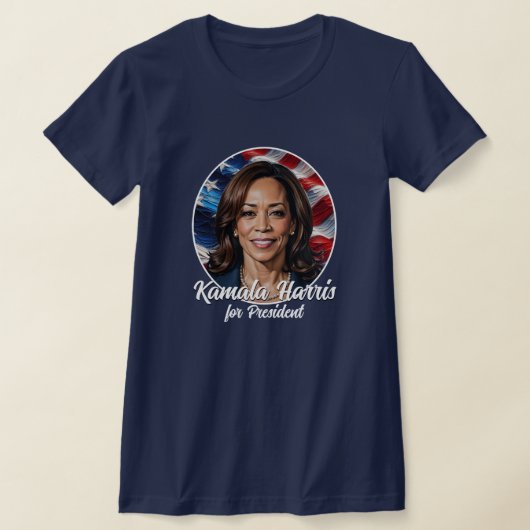 T-shirt Kamala Harris 2024 Étoiles et rayures (Poser)