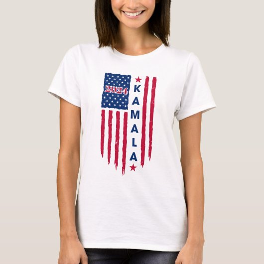 T-shirt Kamala Harris 2024 Retro Design (Devant)