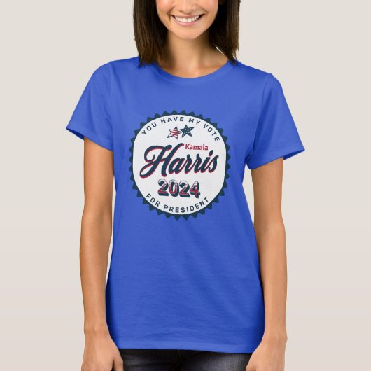T-shirt Kamala Harris 2024 | Vous avez mon vote (Devant)