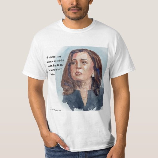 T-shirt Kamala Harris & Citation (Devant)