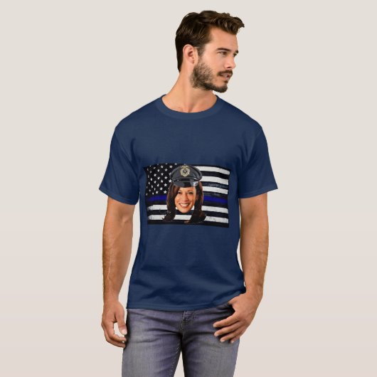 T-shirt Kamala Harris est un flic (Devant entier)