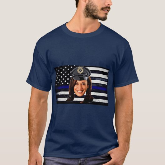 T-shirt Kamala Harris est un flic (Devant)