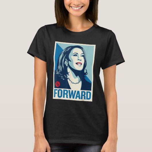 T-shirt Kamala Harris FORWARD 2024 Election présidentielle (Devant)