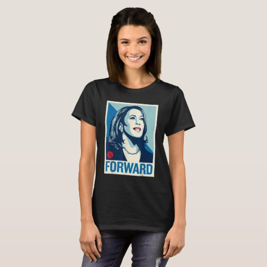 T-shirt Kamala Harris FORWARD 2024 Election présidentielle (Devant entier)