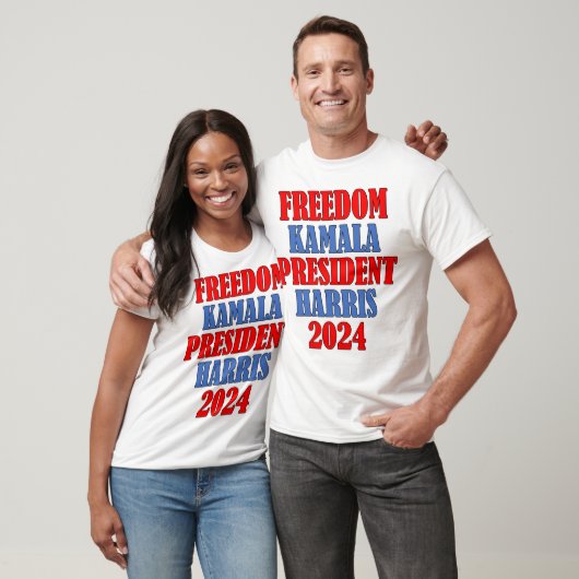 T-shirt Kamala Harris Freedom 2024 (Unisexe)