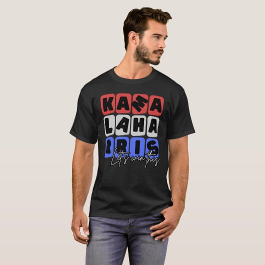 T-shirt Kamala harris gagnons ça (Devant entier)