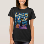 T-shirt Kamala Harris Harris Harris Waltz 2024 Cat Hallowe (Devant)