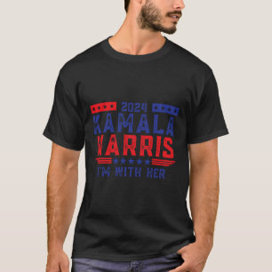 T-shirt Kamala Harris Je suis avec son élection 2024