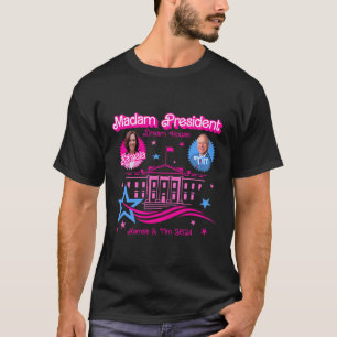 T-shirt Kamala Harris Madame la Présidente Maison Blanche
