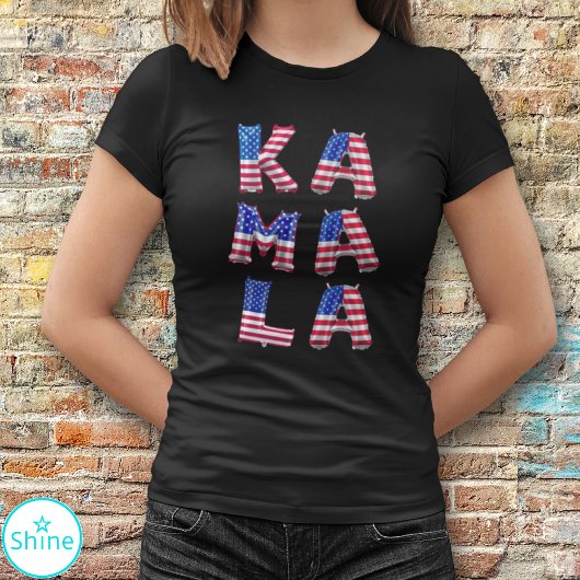 T-shirt Kamala Harris mignon Alphabets de ballons du pavil